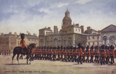 A March Past, Horse Guards Parade, Whitehall by English School