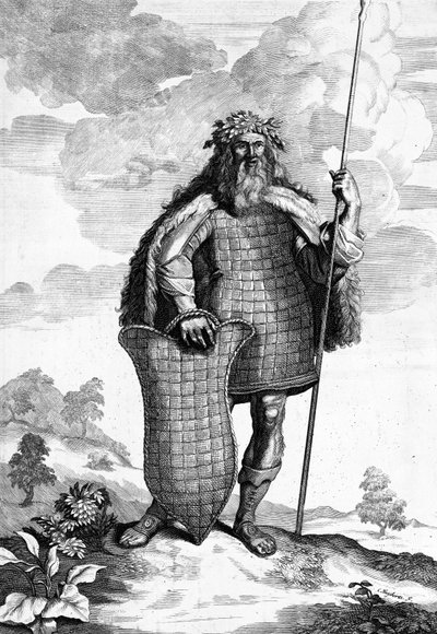 A Marcoman, engraved by Cornelis Huyberts, illustration to Caesars Commentaries, translated into English by William Duncan, published 1753 by English School