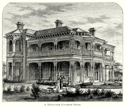 A Melbourne Suburban House by English School