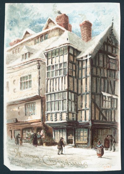 A Merry Christmas - Christmas greetings card by English School