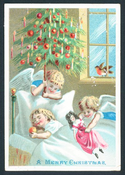 A Merry Christmas - greetings card by English School