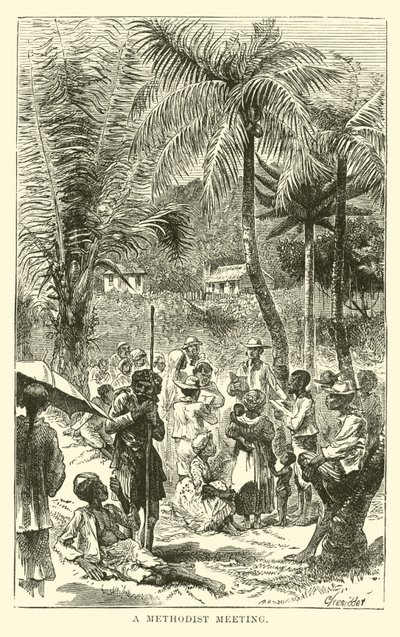 A Methodist Meeting by English School