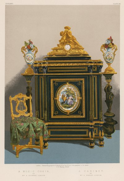 A Music Chair; A Cabinet by English School