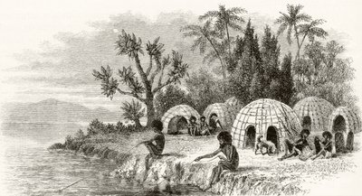 A Native Encampment in Queensland, from 