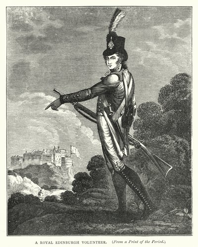 A Royal Edinburgh Volunteer by English School
