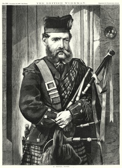 A Royal Piper by English School