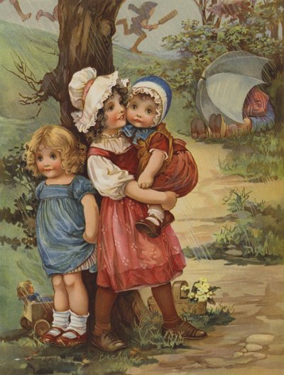 A Showery Day by English School