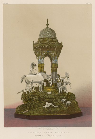 A Silver Table Fountain by English School