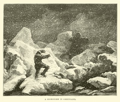 A Snowstorm in Greenland by English School