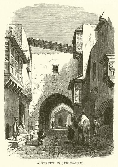 A Street in Jerusalem by English School