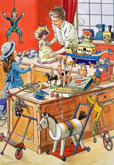 A Toy Shop by English School