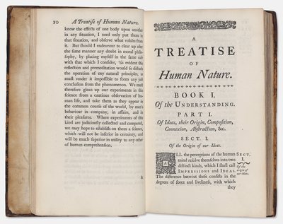 A Treatise of Human Nature by David Hume by English School