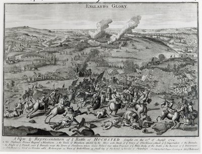 A View and Representation of the Battle of Hochsted, 13th August 1704 by English School