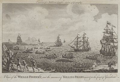 A View of the Whale Fishery and the Manner of Killing Bears near and on the Coast of Greenland by English School