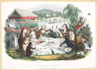 A Water Party - Picnicking at Richmond by English School