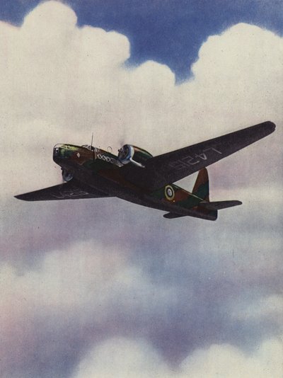 A Wellington Bomber High Up Among the Clouds by English School