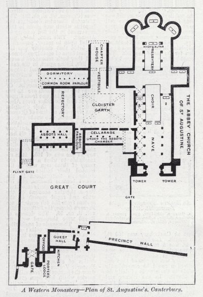 A Western Monastery, Plan of St Augustine