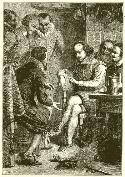 A Wit Combat between Shakespeare and Ben Jonson by English School