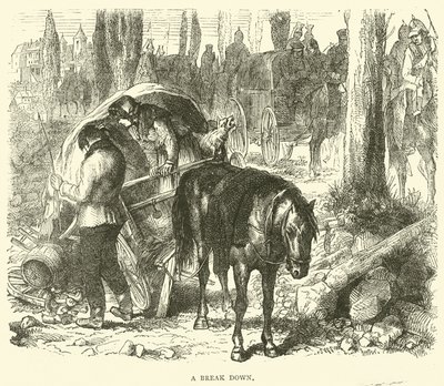 A Breakdown, November 1870 by English School