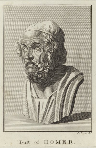 A Bust of Homer by English School