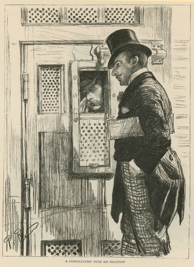 A Consultation with His Solicitor by English School