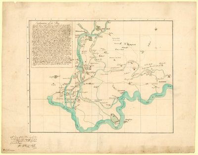 A Copy of the Plan Projected in the Year 1721 for Bringing a New River from Uxbridge, Corrected, 6 February 1766 by English School