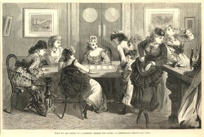 A fashionable female faro bank by English School