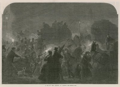 A Fog in the Streets of London by English School