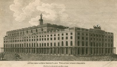 A full view of the new Drury Lane Theatre, London, when finished by English School