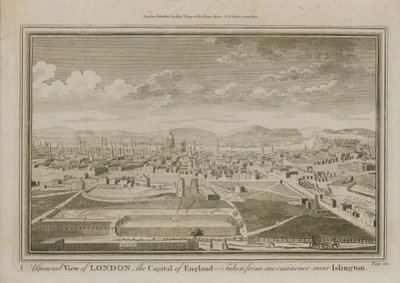 A General View of London by English School