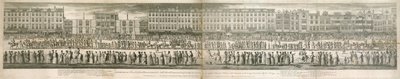 A geometrical view of the grand procession of the Scald Miserable Masons by English School