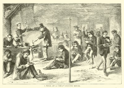 A Meal at a Cheap Lodging House by English School