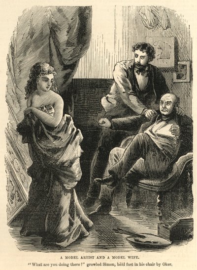 A model artist and a model wife by English School
