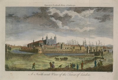 A North West View of the Tower of London by English School