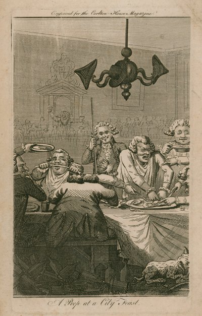 A peep at a City feast by English School