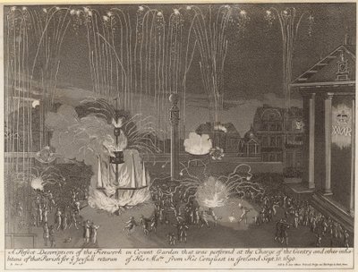 A perfect description of the fireworks in Covent Garden by English School
