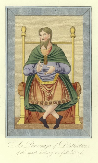 A Personage of Distinction of the 8th Century in Full Dress by English School