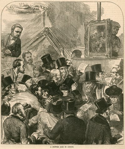A Picture Sale in London by English School