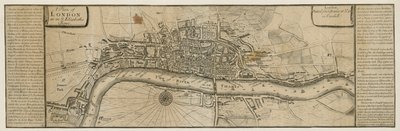 A plan of London as in Queen Elizabeths days by English School