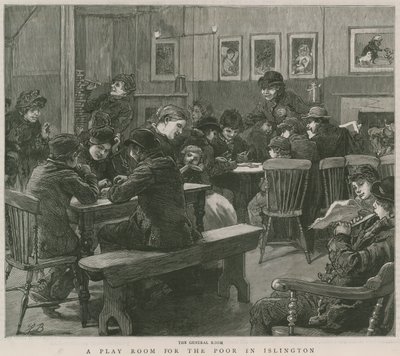 A play room for the poor in Islington: The general room by English School
