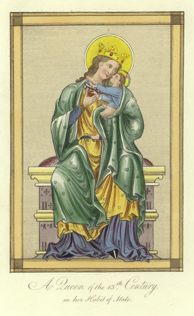 A Queen of the 13th Century in Her Habit of State by English School
