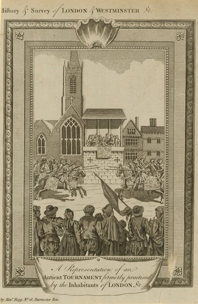 A Representation of an Ancient Tournament in London by English School