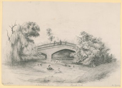 A Sketch from Nature, Regents Park by English School