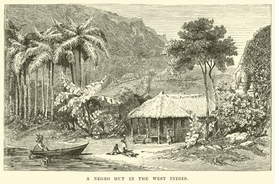 A Slave Hut in the West Indies by English School