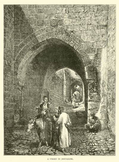 A Street in Jerusalem by English School
