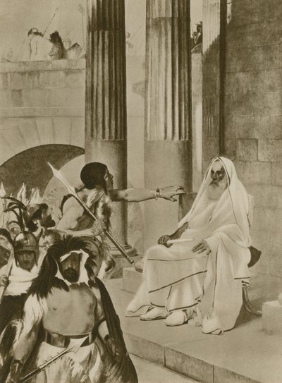 A Tragic Scene in Ancient Rome by English School