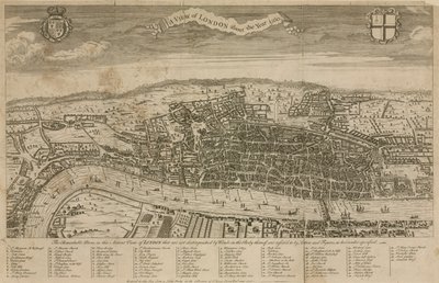 A view of London about the year 1560 by English School