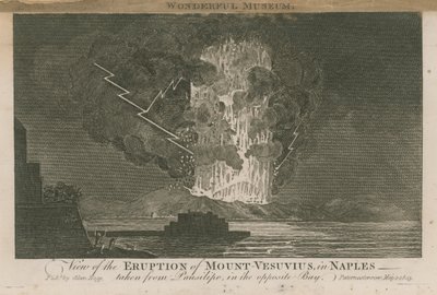 A View of the Eruption of Mount Vesuvius by English School