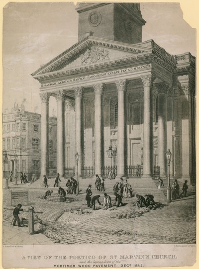A View of the Portico of St Martin