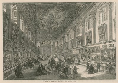 A Visit to Greenwich Hospital: The Painted Hall by English School